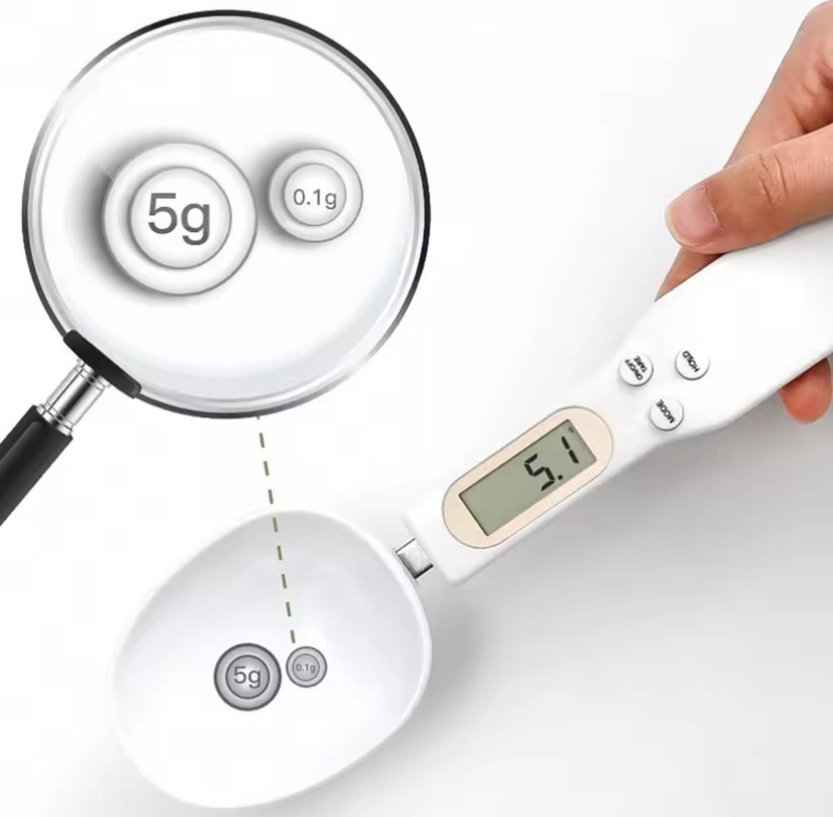 Digitale Messlöffelwaage für Küche & Backen
